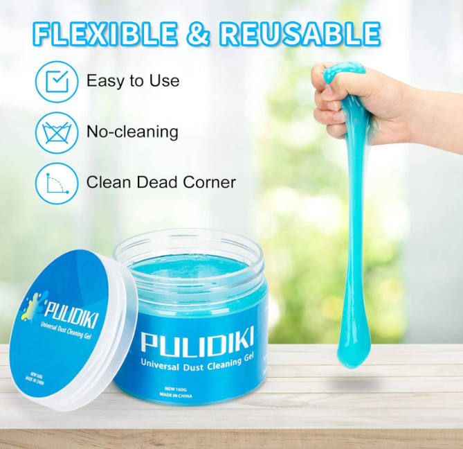 PULIDIKI Car Cleaning Gel Clean Putty Car Interior Cleaner Slime Auto Detail Tools Kit Supplies Car Accessories Christmas Stocking Stuffers Gifts for Men Women White Elephant Gifts Adults Teens
